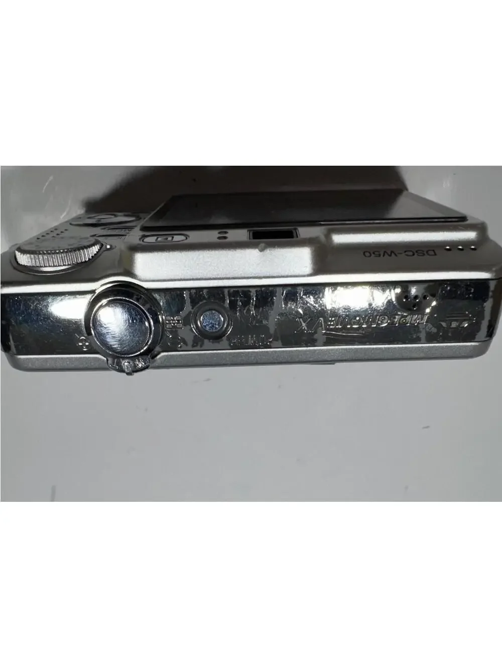 Sony Cyber-shot DSC-W50 6.0MP Digital Camera Silver Carl Zeiss Lens